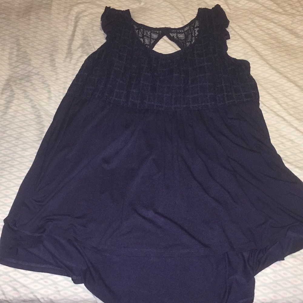Torrid sleeveless top navy blue size 2